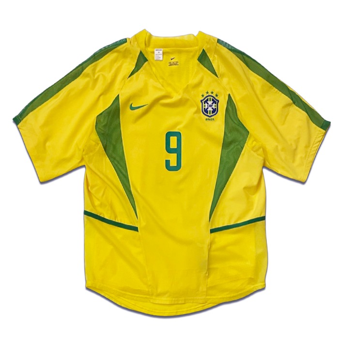 NIKE 브라질 2002 HOME DUAL LAYER #9 RONALDO (M)
